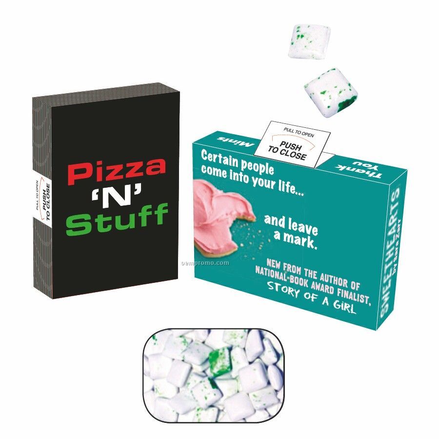 Advertising Mint, Candy & Gum Box Filled With 20-25 Pieces Of Sugarfree Gum