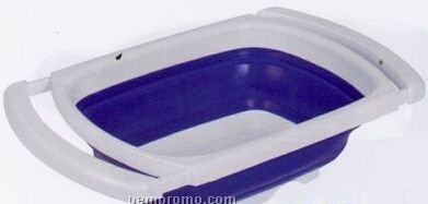 Collapsible Over The Sink Colander (Blue)