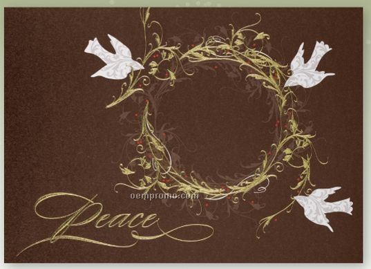 Gathering Peace Holiday Card W/ Lined Envelope
