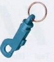 Standard Plastic Key Clip W/Split Ring