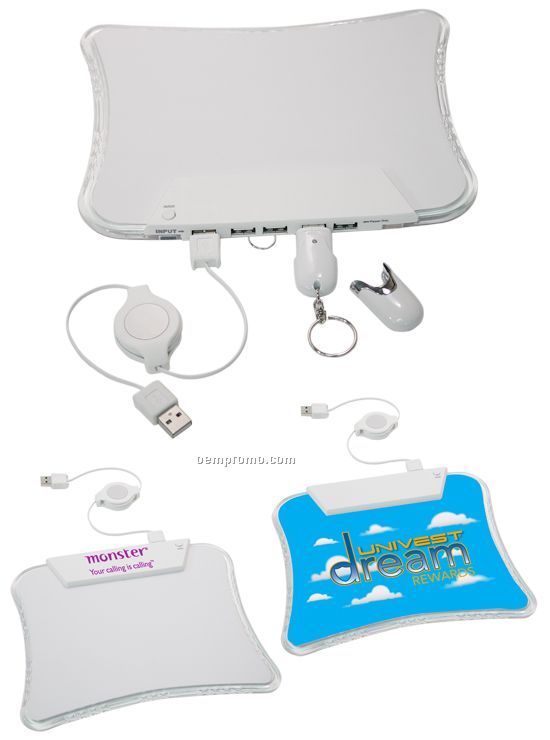 4-port Mouse Pad With Web Key Feature
