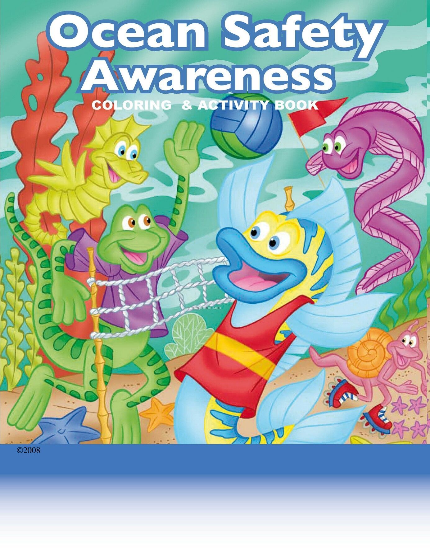 Ocean Safety Awareness Children's Coloring And Activity Book