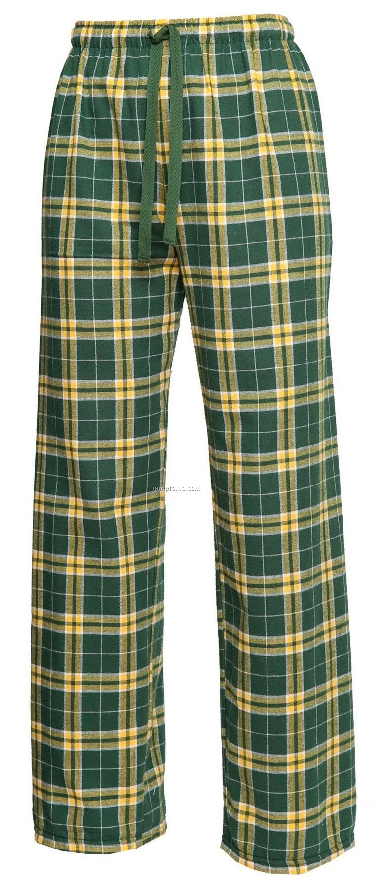 Adult Team Pride Flannel Pant In Green & Gold Plaid