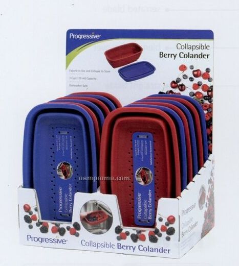 Collapsible Berry Colander Display Unit