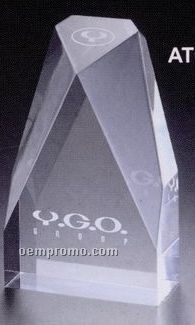 Corporate Series Acrylic Multi-faceted Tower Award