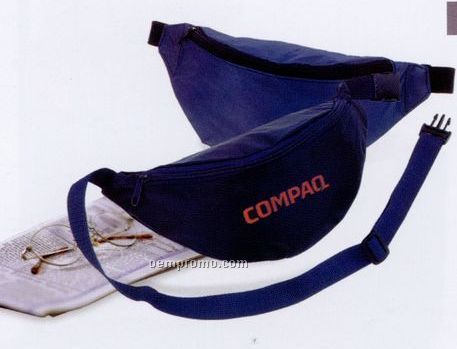 Fanny Pack With Zipper Compartment & Adjustable Belt With Snap Buckle