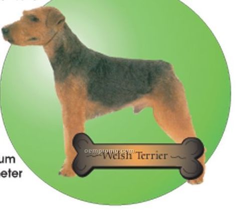 Welsh Terrier Dog Acrylic Coaster W/ Felt Back