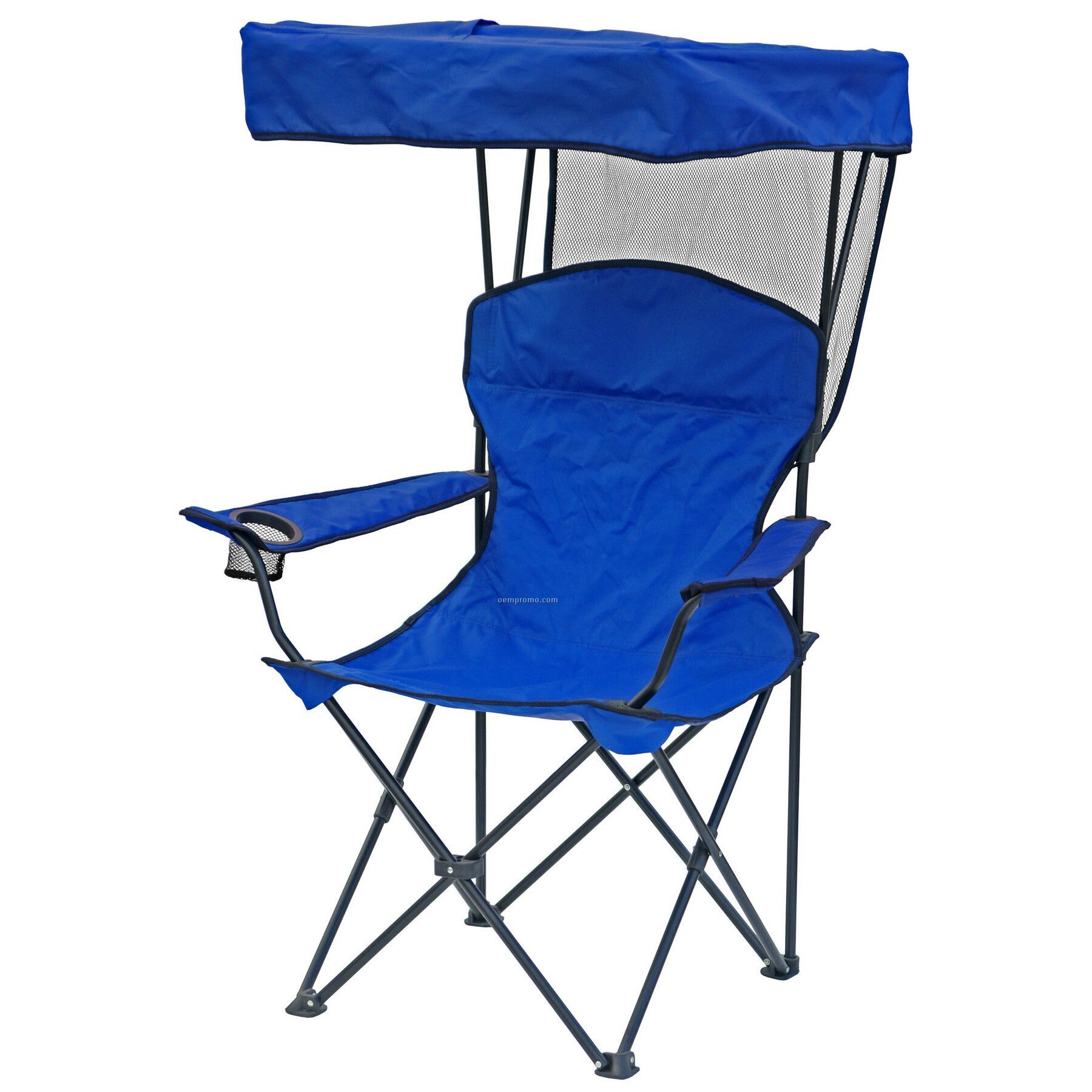 Direct Import Folding Chair W/ Canopy, Arm Rests And Carry Bag