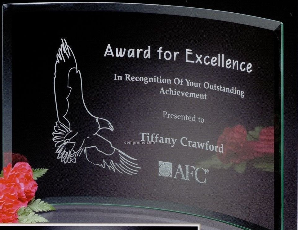 Jade Gallery Crystal Belmont Crescent Award (14