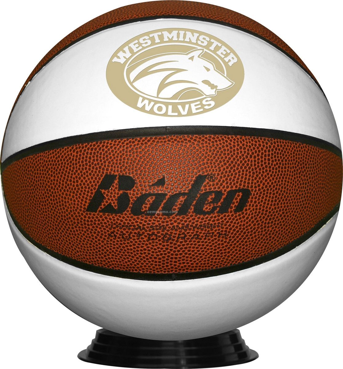 Lasered Basketball With Stand