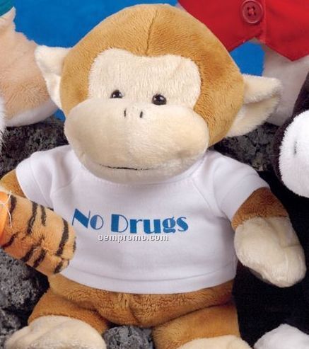 Pudgy Plush Stuffed Monkey