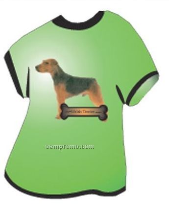 Welsh Terrier Dog T Shirt Acrylic Coaster W/ Felt Back