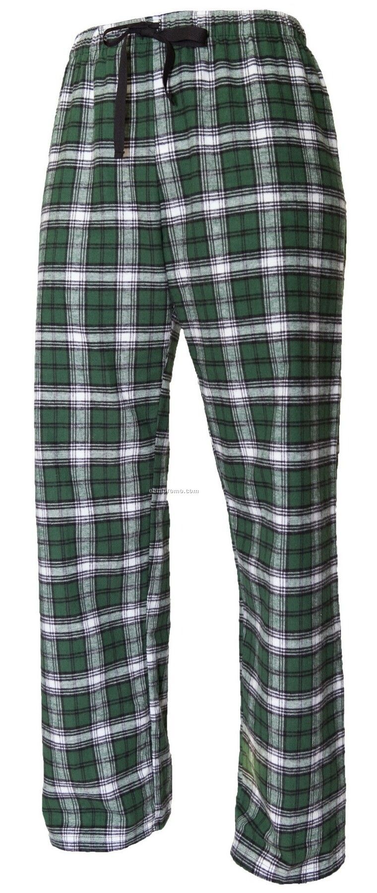 Adult Team Pride Flannel Pant In Green & White Plaid