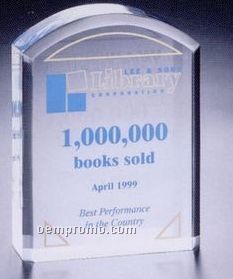 Corporate Series Acrylic Arched Award