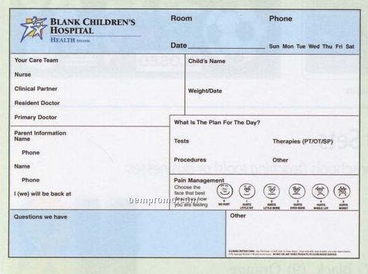 Custom Hospital/Health Care Boards