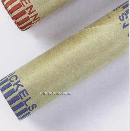 $.05 Bagged Coin Cartridge Wrappers ($2 Roll)