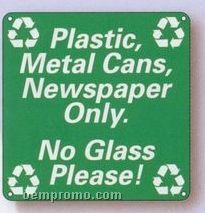 Custom 0.035" Polyethylene Plastic Sign (18 To 28 Square Inch)