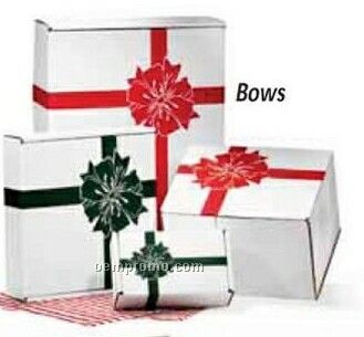 12"X9"X3" A Traditional Holiday Favorite Red Bows