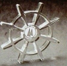 Acrylic Paperweight Up To 12 Square Inches / Ship's Wheel