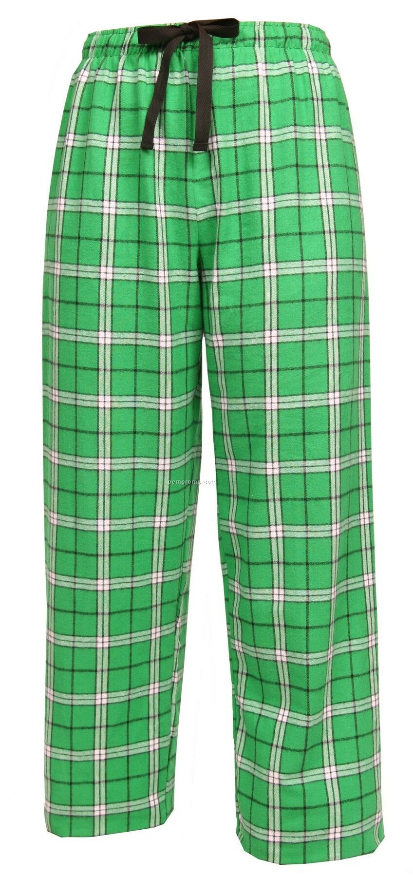Adult Team Pride Flannel Pant In Kelly Green & White Plaid