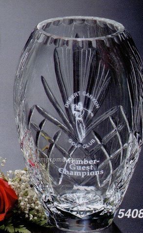 Crystal Durham Barrel Vase Award (8