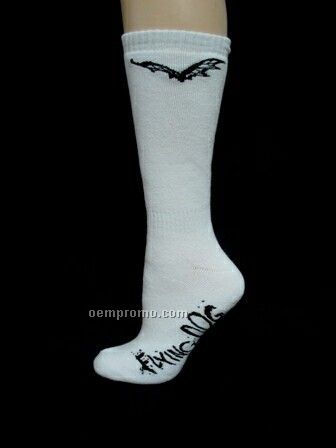 Custom-woven Organic Cotton Sport Sock - Crew