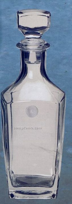 Sterling Glass Decanter - Gold