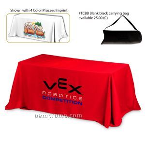 3 Sided 6' Economy Table Cover (Screen Printed)