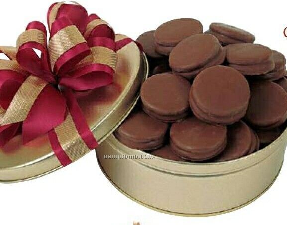 Chocolate Covered Sandwich Cookies Gift Tin
