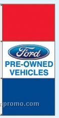 Double Face Dealer Free Flying Drape Flags - Ford Pre-owned