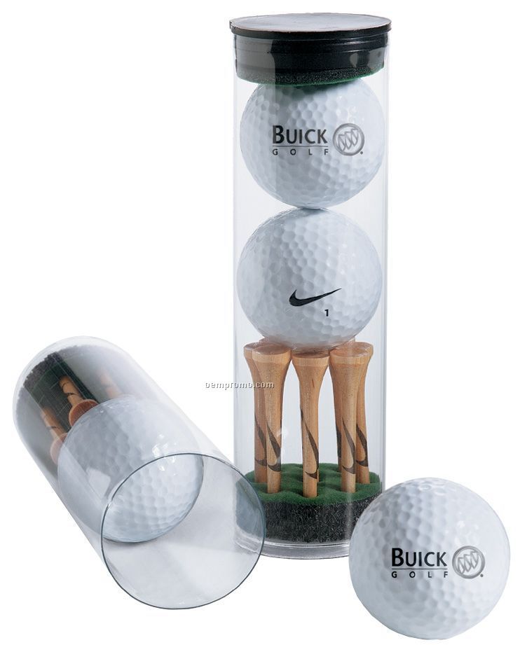 Nike One Vapor Speed Golf Ball (2011) - 2 Pack Tube W/ 6 Nike Tees