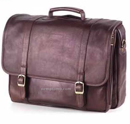 Porthole Flap Laptop Case - Tuscan Leather