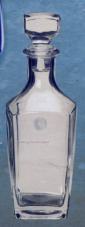 Sterling Glass Decanter - Silver