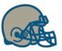 Stock Modern Football Helmet Mascot Chenille Patch
