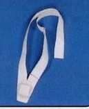 White Single Strap Web Carrying Belt W/ Woven Pole Pocket