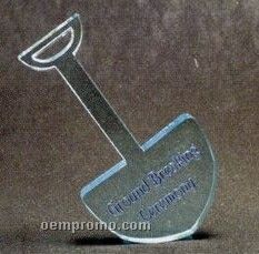 Acrylic Paperweight Up To 12 Square Inches / Shovel