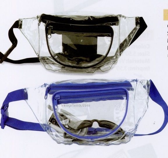 Clear 3 Pocket Fanny Pack