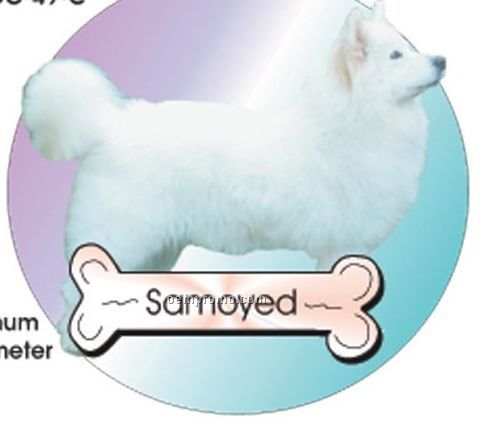 Samoyed Dog Acrylic Coaster W/ Felt Back