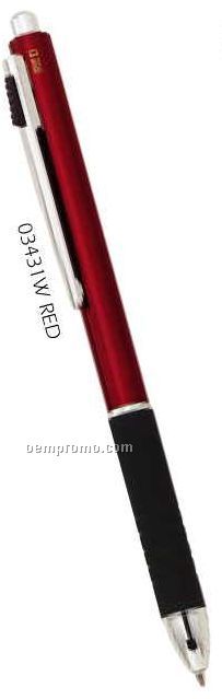 Slim 3-in-1 Series Pen (Red) (Silkscreened)