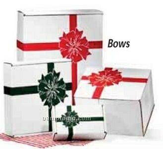 16"X10-1/4"X4-1/2" A Traditional Holiday Favorite Red Bows