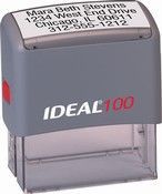 Ideal 100 Self-inking Rubber Stamp