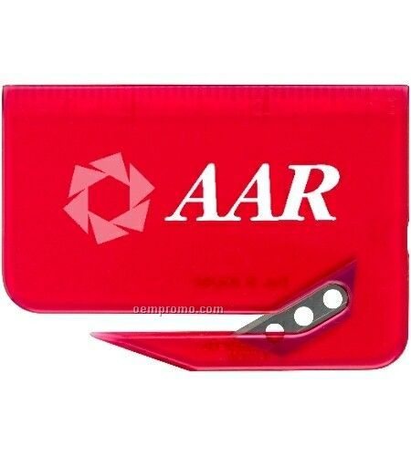 Translucent Raspberry Red Ruler Letter Opener - Standard