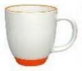 14 Oz. White/Orange Heartland Bistro Cup