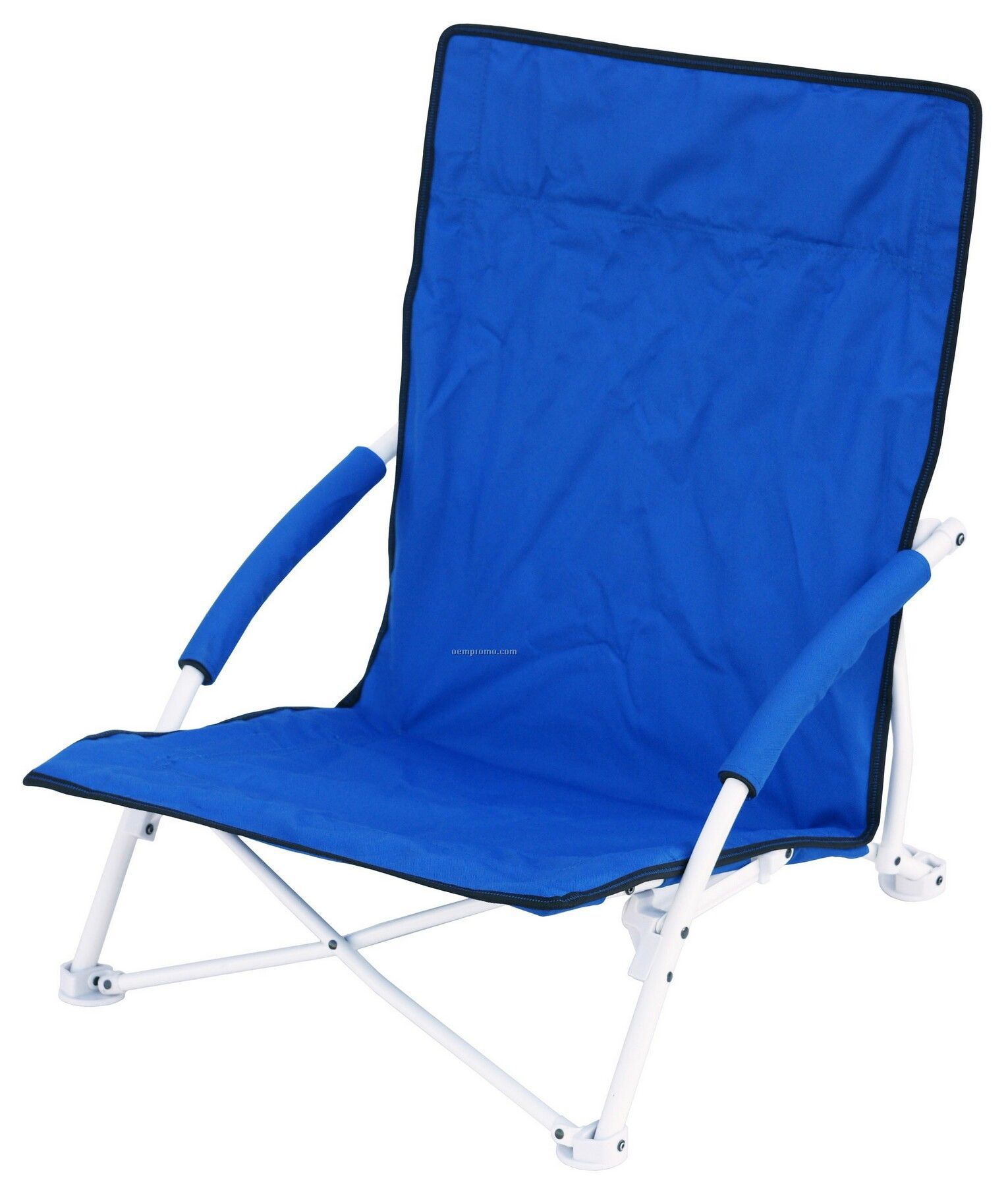 Direct Import Folding Beach Chair With Arm Rests And Carry Bag