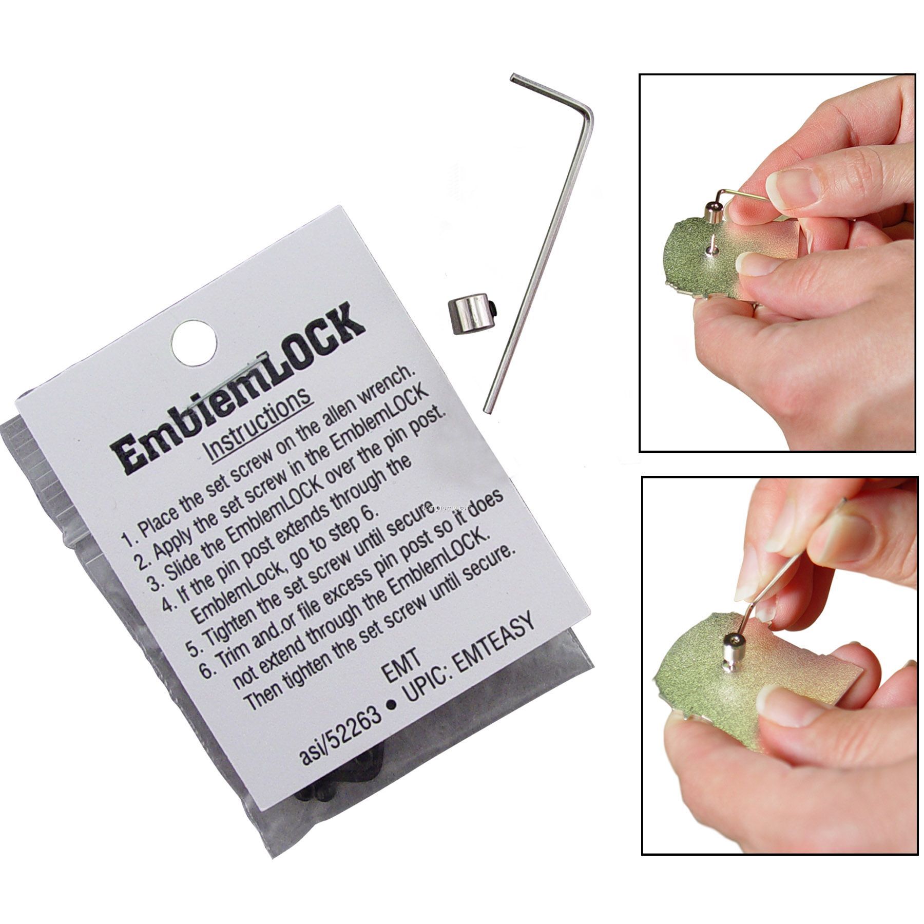 Emblemlocks Locking Lapel Pin Clutch