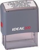 Ideal 200 Self-inking Rubber Stamp