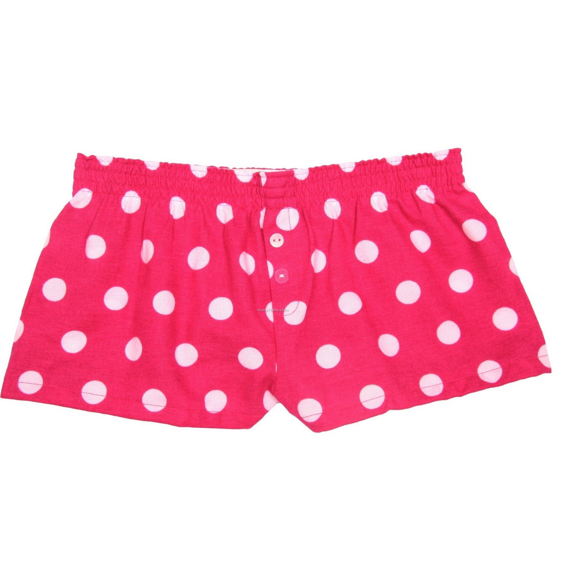 Ladies' Hot Spot Fuchsia Pink Flannel Bitty Boxer Short