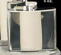 Stainless Steel Chrome Plated Flask (5 Oz.)