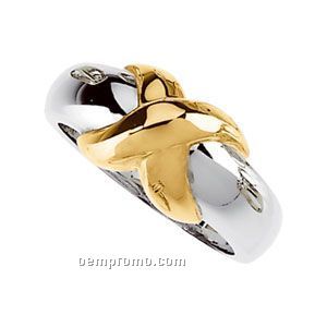 14ktt 9-1/2mm Ladies' Metal Fashion Ring