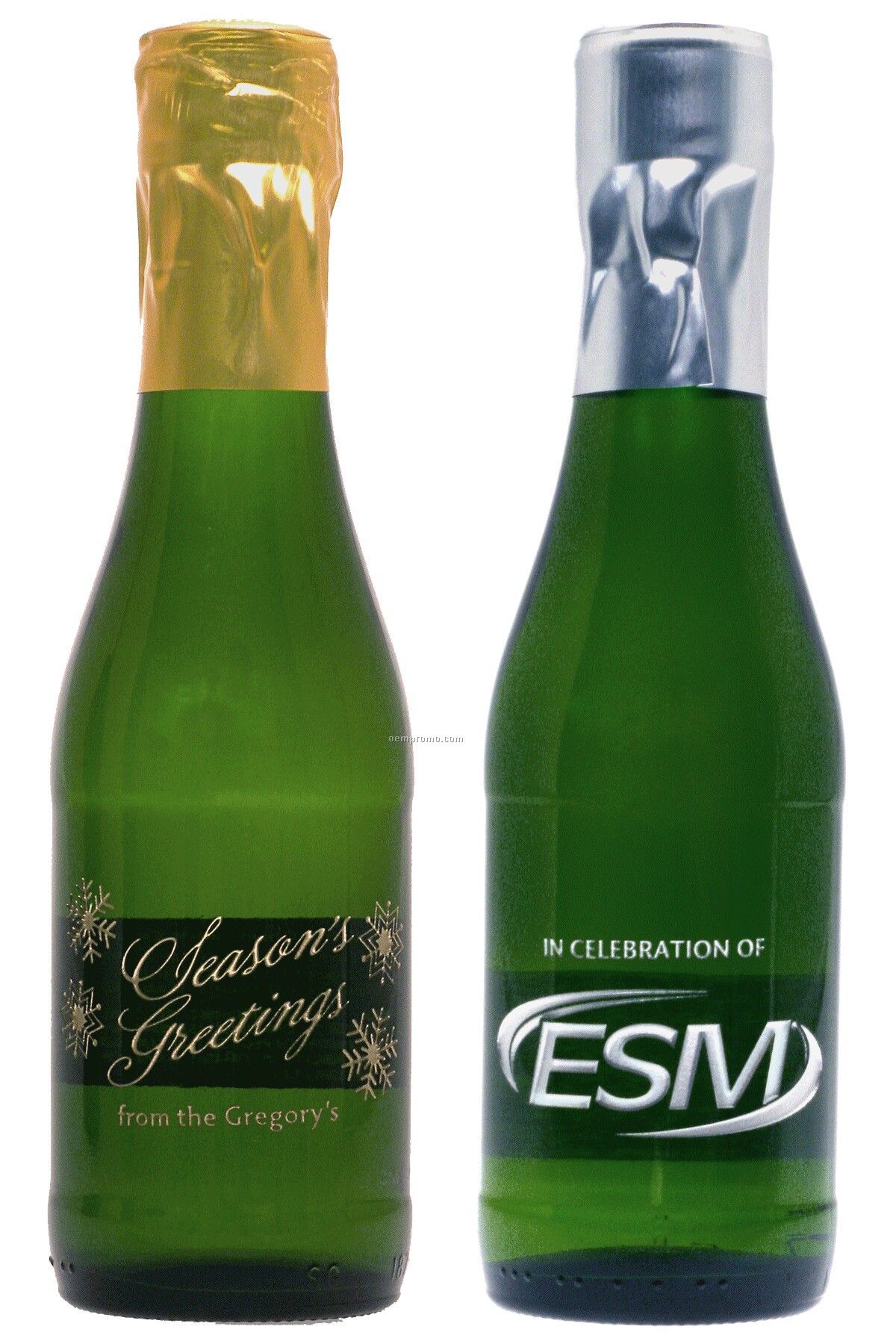 187ml Split Non-alcoholic Sparkling Grape Juice Etched With 2 Color Fill